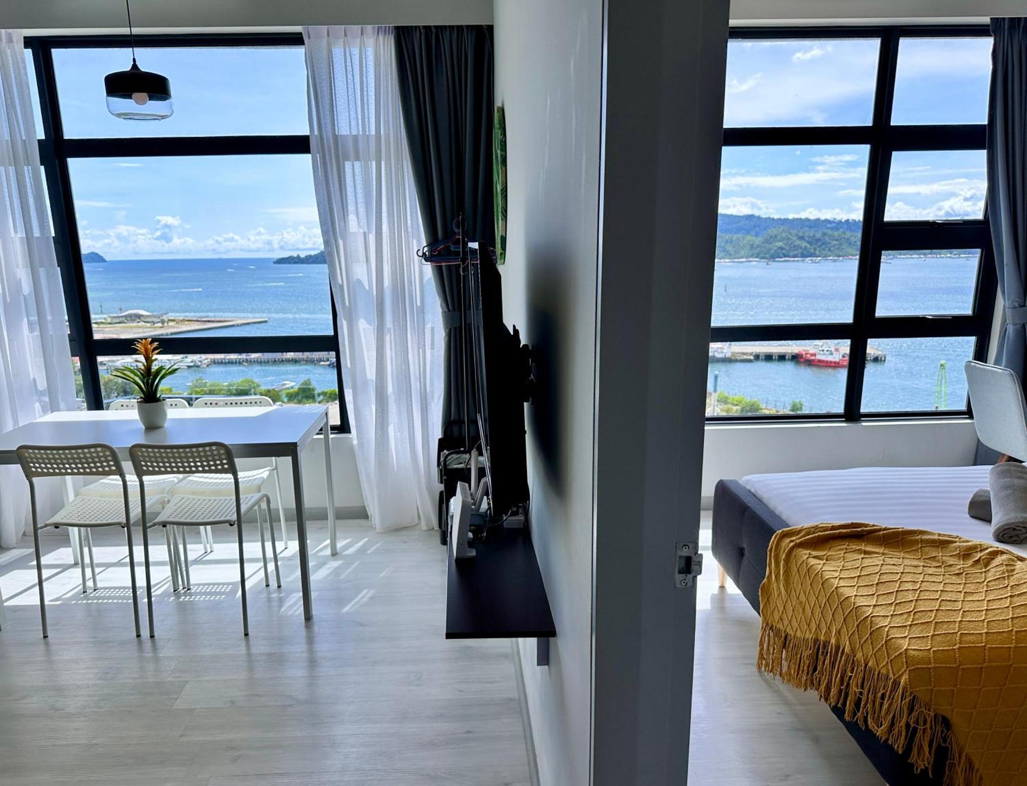 Jq1 Sea & Pool Or City View Wifi I Washing Machine For Some Units I Cuckoo Water Jesselton Quay By R2 Kota Kinabalu Dış mekan fotoğraf