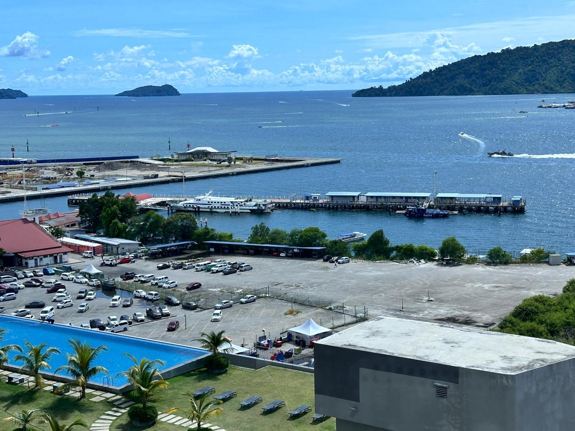 Jq1 Sea & Pool Or City View Wifi I Washing Machine For Some Units I Cuckoo Water Jesselton Quay By R2 Kota Kinabalu Dış mekan fotoğraf